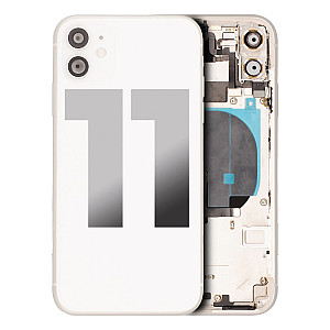 Back Housing with Small Parts - White for iPhone 11 [OEM Refurbished]